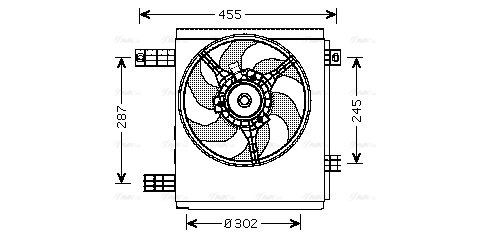 Fan, engine cooling (MC7501)