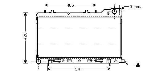 Radiator, engine cooling (SU2048)