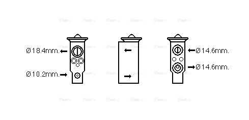 Expansion Valve, air conditioning (DN1379)