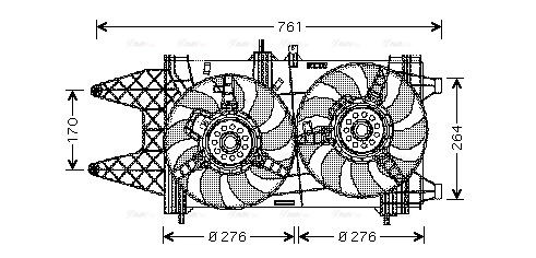 Fan, engine cooling (FT7521)