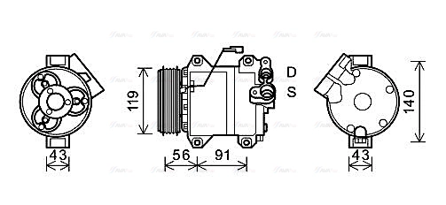 Compressor, air conditioning (SZAK121)