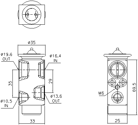 Expansion Valve, air conditioning (VL1178)