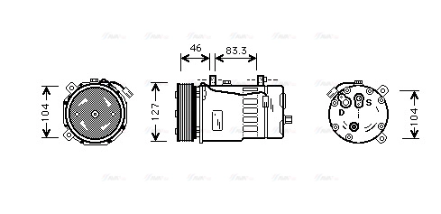 Compressor, air conditioning (VNAK050)