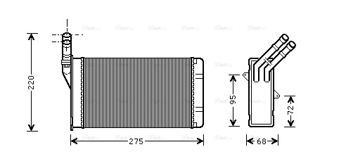 Heat Exchanger, interior heating (CN6055)