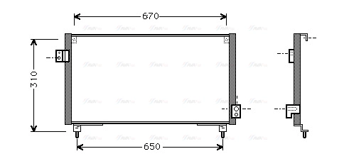 Condenser, air conditioning (SU5031)