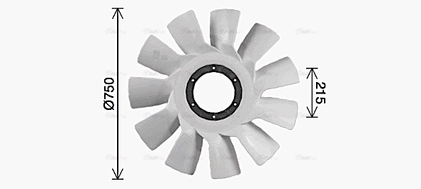 Fan, engine cooling (SCB089)