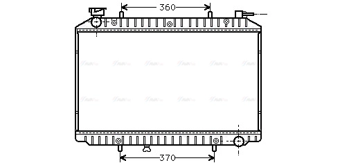 Radiator, engine cooling (DNA2155)