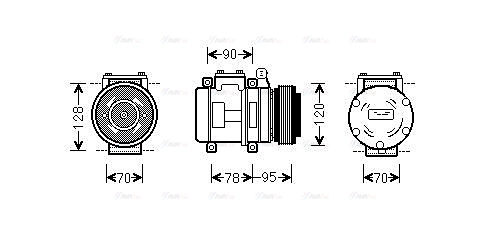 Compressor, air conditioning (AUAK028)
