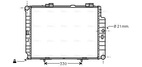 Radiator, engine cooling (MSA2287)