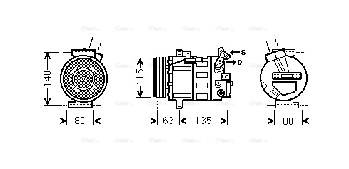 Compressor, air conditioning (RTK485)