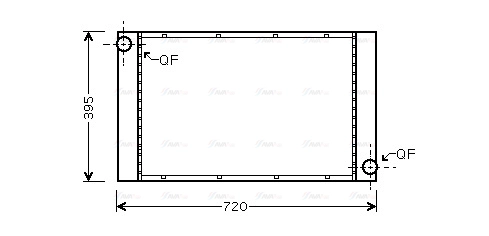Radiator, engine cooling (BW2373)