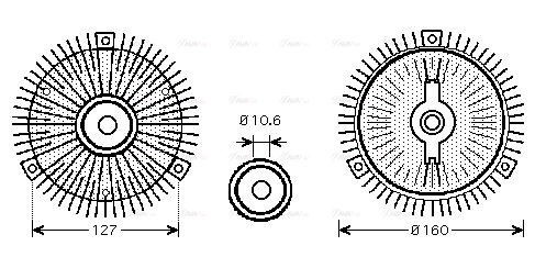 Clutch, radiator fan (OLC553)
