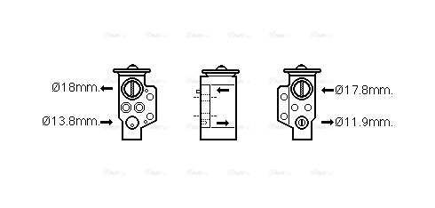 Expansion Valve, air conditioning (AI1351)