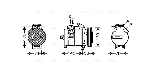 Compressor, air conditioning (MSAK494)