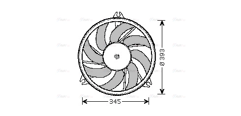 Fan, engine cooling (PE7528)