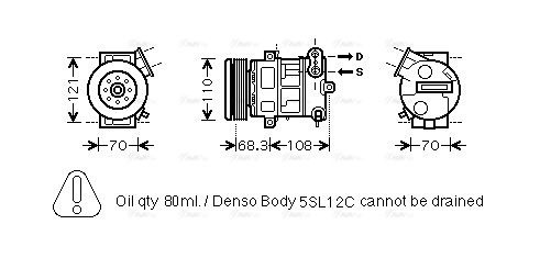 Compressor, air conditioning (OLK418)