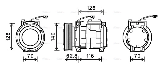 Compressor, air conditioning (JDAK014)
