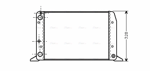 Radiator, engine cooling (AIA2028)