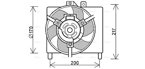 Fan, engine cooling (MC7503)