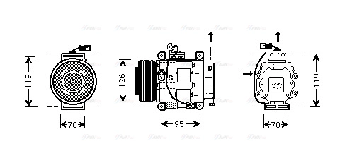 Compressor, air conditioning (FTK042)