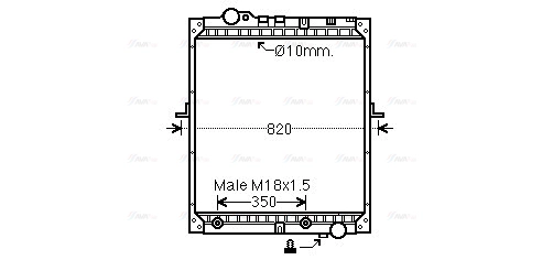 Radiator, engine cooling (ME2183)