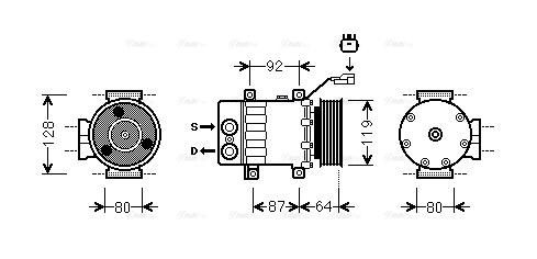 Compressor, air conditioning (JEAK047)