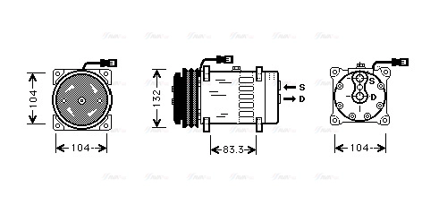 Compressor, air conditioning (MFK003)