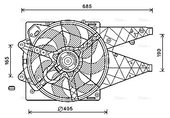 Fan, engine cooling (FT7597)
