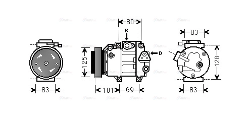Compressor, air conditioning (HYK240)