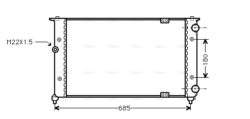 Radiator, engine cooling (ST2021)