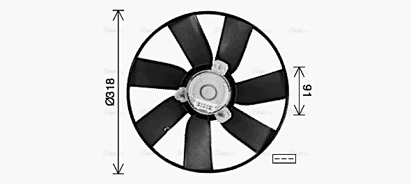 Fan, engine cooling (VN7550)