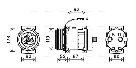 Compressor, air conditioning (IVAK128)