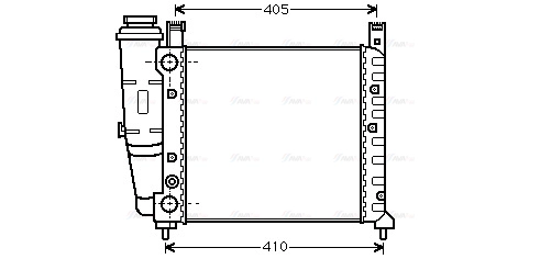 Radiator, engine cooling (FT2076)