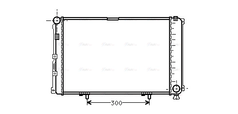 Radiator, engine cooling (MS2211)
