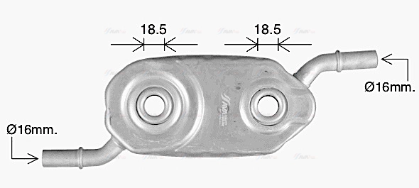 Oil Cooler, engine oil (CN3336)