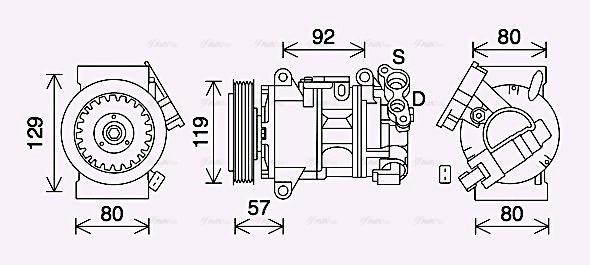 Compressor, air conditioning (PEAK408)