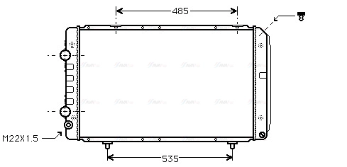 Radiator, engine cooling (PE2147)