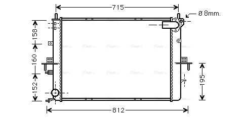 Radiator, engine cooling (AU2152)