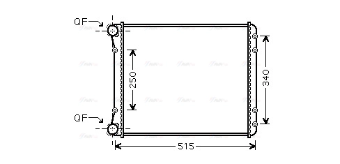 Radiator, engine cooling (AIA2220)