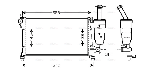 Radiator, engine cooling (FTA2368)