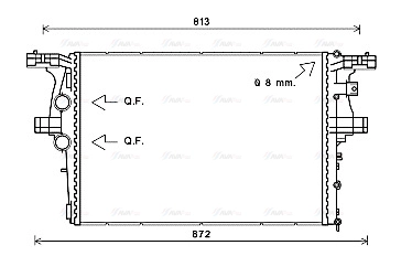Radiator, engine cooling (IV2126)
