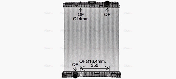 Radiator, engine cooling (ME2312)