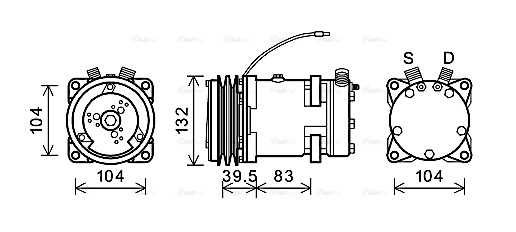 Compressor, air conditioning (CSAK007)