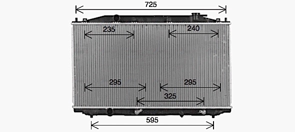 Radiator, engine cooling (HD2324)