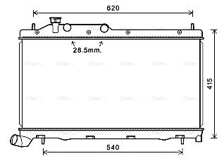 Radiator, engine cooling (SU2105)