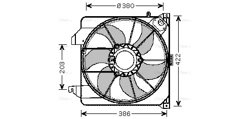 Fan, engine cooling (FD7538)