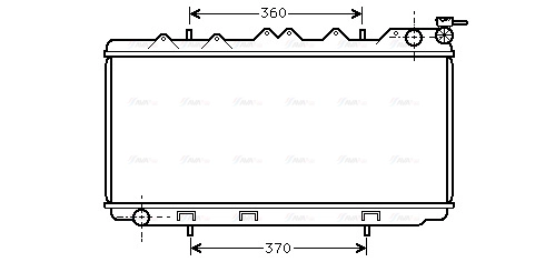 Radiator, engine cooling (DN2114)