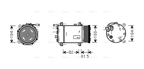 Compressor, air conditioning (VNAK167)