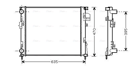Radiator, engine cooling (RTA2303)