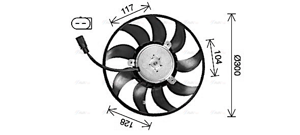 Fan, engine cooling (AI7528)
